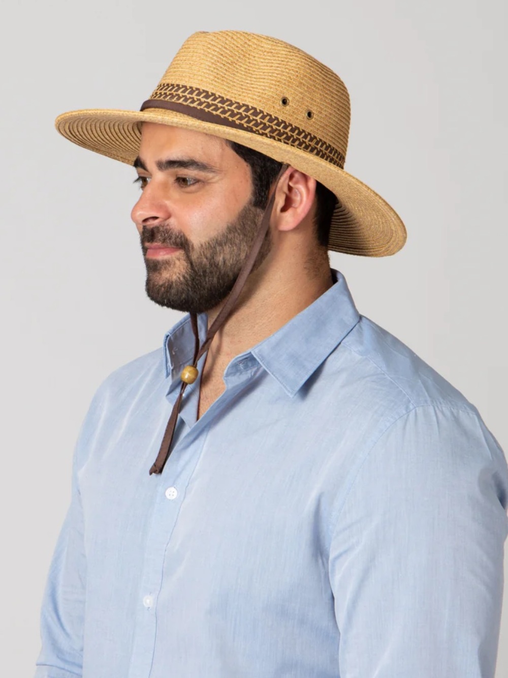 San Diego Hat Company Light Blue Casual Button-Down Shirt
